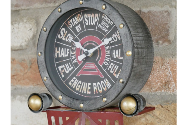 Steam Train Style Portable Wall Clock