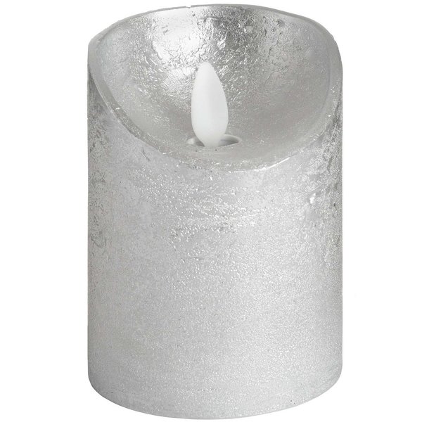 10 cm LED Real Wax Flickering Flame Pillar Candle