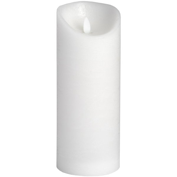 23 cm Real Wax LED Flickering Flame Pillar Candle